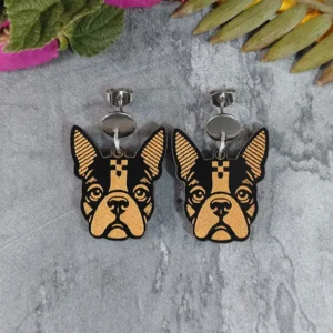 Aretes Boston Terrier
