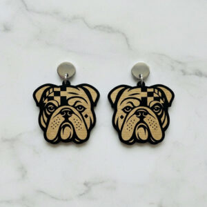 Aretes Bulldog Ingles