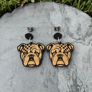 Aretes Bulldog Ingles