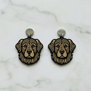 Aretes Golden Retriever