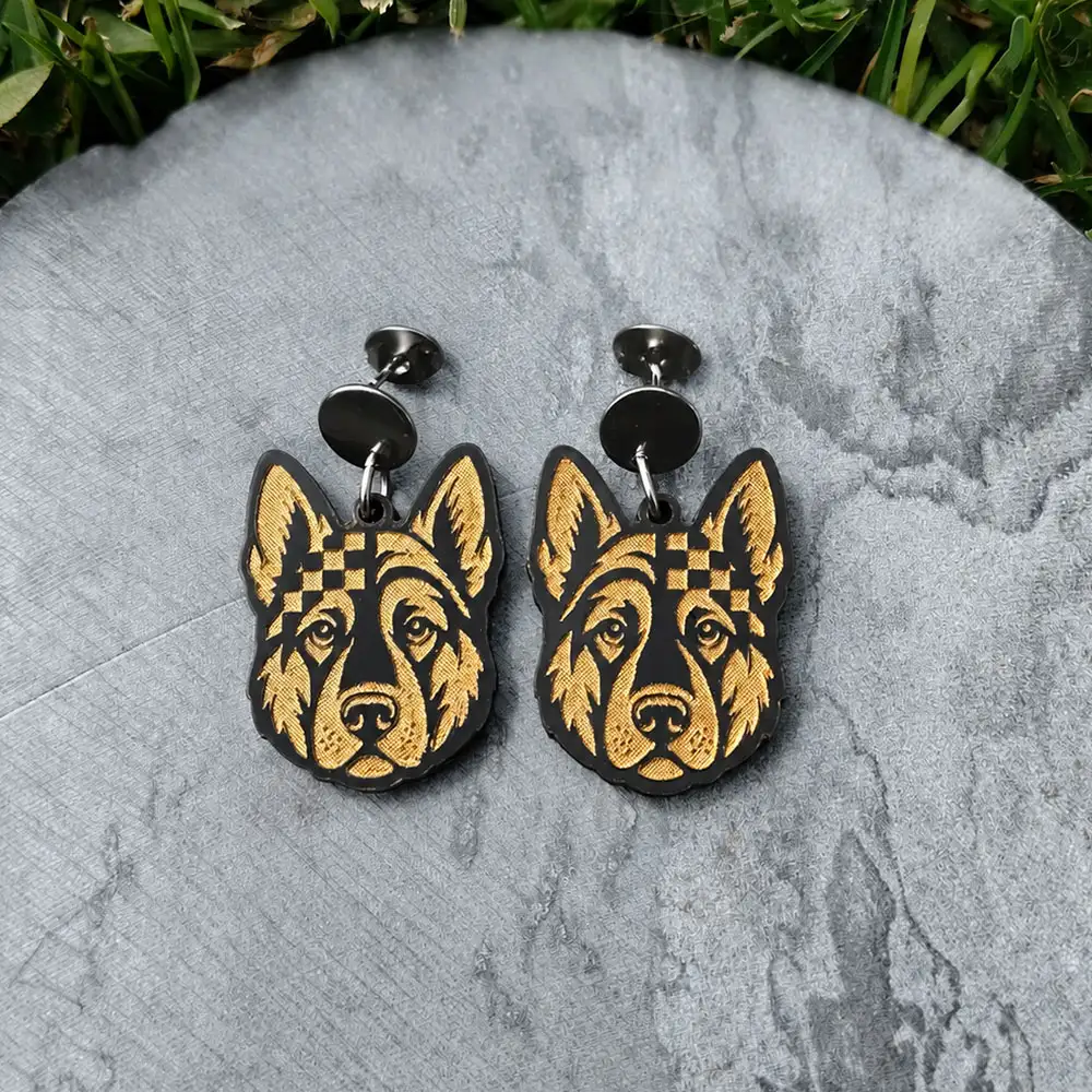 Aretes Pastor Aleman