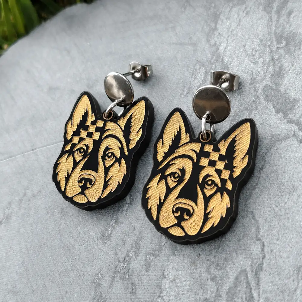 Aretes Pastor Aleman