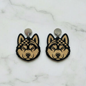 Aretes husky siberiano